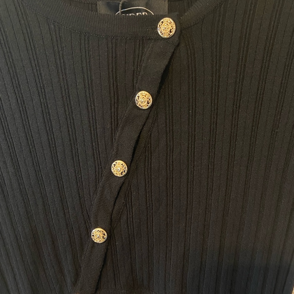 Cider Black Cutout Dress Small NWT - Picture 10 of 13